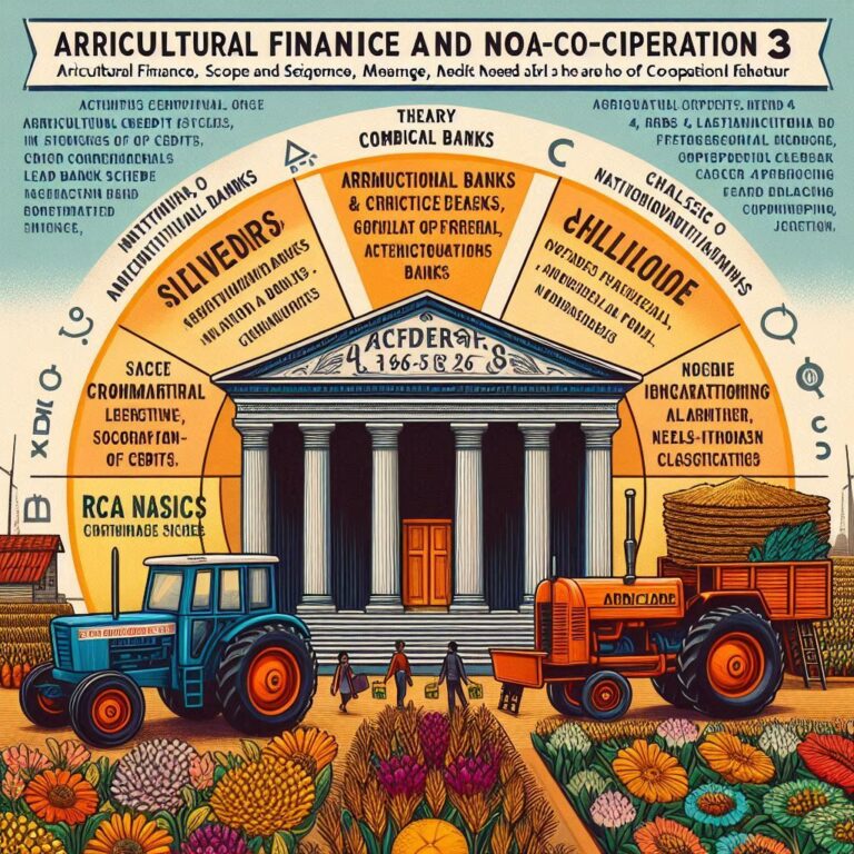 Agricultural Finance and Co-Operation